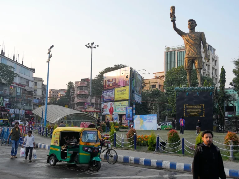 Kolkata Authorities to Relocate Unstable Lionel Messi Statue Amid Safety Worries